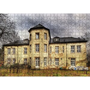 Hayaletli Terkedilmiş Şato Puzzle Yapboz Mdf Ahşap 500 Parça