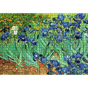 Cakapuzzle  Vincent Van Gogh İrislerim Resim Puzzle Yapboz Mdf Ahşap