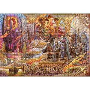 Yüzüklerin Efendisi Dijital Film Afişi Görseli Puzzle Yapboz Mdf Ahşap 500 Parça