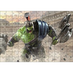 Hulk Gladyatör Arenasında Puzzle Yapboz Mdf Ahşap 120 Parça
