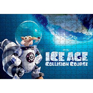 Buz Devri Küçük Bir Adım Büyük Karmaşa Puzzle Yapboz Mdf Ahşap 255 Parça