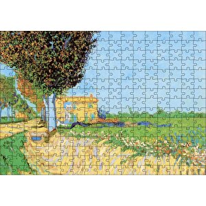 Vincent Van Gogh Lane Near Arles Puzzle Yapboz Mdf Ahşap 255 Parça
