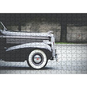 Antika Klasik Araba Ön Sağ Detay Puzzle Yapboz Mdf Ahşap 255 Parça