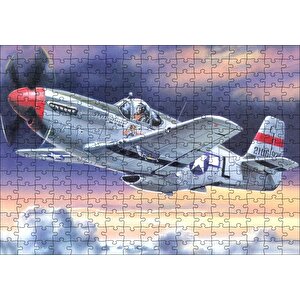 Ikinci Dünya Savaşı Saldırı Uçağı Ve Bulutlu Gökler Puzzle Yapboz Mdf Ahşap 255 Parça
