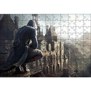 Assassins Creed Unity Çatıdaki Suikastçi Puzzle Yapboz Mdf Ahşap 120 Parça