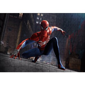Spider-man Efsanevi Duruş Puzzle Yapboz Mdf Ahşap 120 Parça