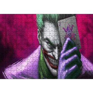 Joker Ve Joker Kartı Yağlı Boya Görseli Puzzle Yapboz Mdf Ahşap 255 Parça