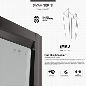 Noa İki Duvar Arası 1 Sabit 1 Sürgü Duşakabin 157 - H:190 Cm 157 cm