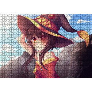 Megumin Konosuba Puzzle Yapboz Mdf Ahşap 1000 Parça