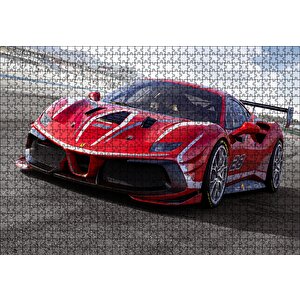 Ferrari 488 Evo Puzzle Yapboz Mdf Ahşap 1000 Parça