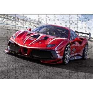 Ferrari 488 Evo Puzzle Yapboz Mdf Ahşap 120 Parça
