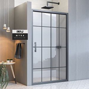 Myra İki Duvar Arası 1 Sabit 1 Sürgü Duşakabin113 - H:190 Cm 113 cm