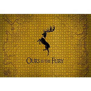 Game Of Thrones Baratheons Puzzle Yapboz Mdf Ahşap 1000 Parça