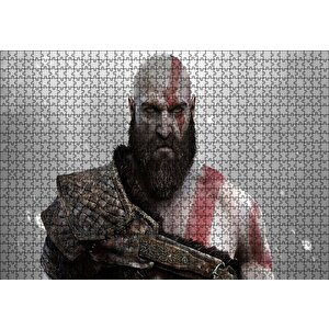 God Of War Kratos Puzzle Yapboz Mdf Ahşap 1000 Parça