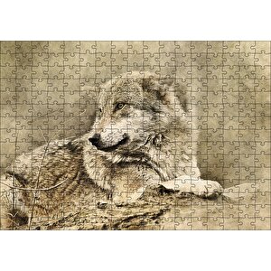 Kurt Eski Fotoğraf Puzzle Yapboz Mdf Ahşap 255 Parça
