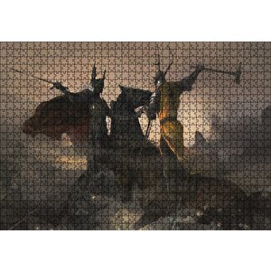 Game Of Thrones Savaşan Şövalyeler Puzzle Yapboz Mdf Ahşap 1000 Parça