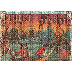 Childish Gambino Poster Puzzle Yapboz Mdf Ahşap 1000 Parça