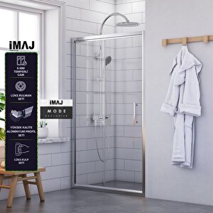 Mode İki Duvar Arası 1 Sabit 1 Sürgü Duşakabin 126 - H:190 Cm 126 cm