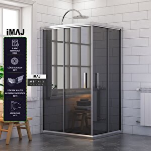 Methis Füme Cam Dikdörtgen Duşakabin 70*150 Cm H:190 70x150 cm