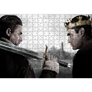 King Arthur Charlie Hunnam Ve Jude Law Puzzle Yapboz Mdf Ahşap 255 Parça