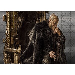 Vikingler Taht Travis Fimmel Puzzle Yapboz Mdf Ahşap 255 Parça