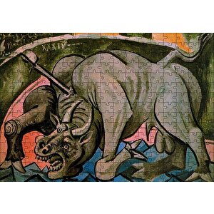 Dying Bull, 1934 By Pablo Picasso Puzzle Yapboz Mdf Ahşap 255 Parça