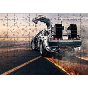 Geleceğe Dönüş Delorean'ın Dönüşü Puzzle Yapboz Mdf Ahşap 120 Parça