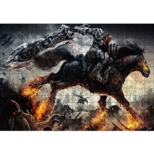 Yüzüklerin Efendisi Nazgul Ve Alevler Puzzle Yapboz Mdf Ahşap 255 Parça