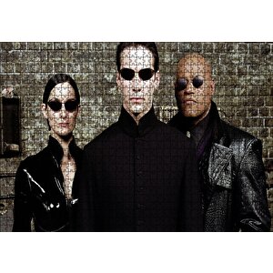 The Matrix Neo Trinity Ve Morpheus Puzzle Yapboz Mdf Ahşap 1000 Parça