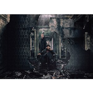Sherlock Ve Watson Yıkıntılar Arasında Puzzle Yapboz Mdf Ahşap 500 Parça