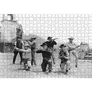 Yul Brynner Muhteşem Yedili Puzzle Yapboz Mdf Ahşap 500 Parça