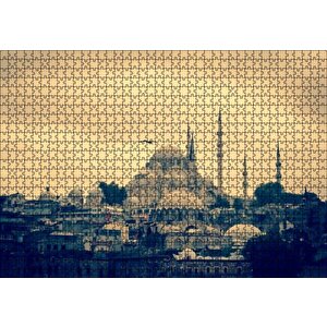Süleymaniye Camii Puzzle Yapboz Mdf Ahşap 1000 Parça