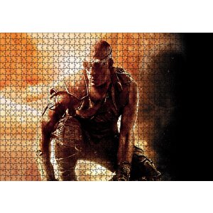 Cakapuzzle  Vin Diesel Riddick 2013 Film Afişi Puzzle Yapboz Mdf Ahşap