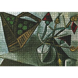 Still Life Bascket Of Fruit1942 By Pablo Picasso Puzzle Yapboz Mdf Ahşap 1000 Parça