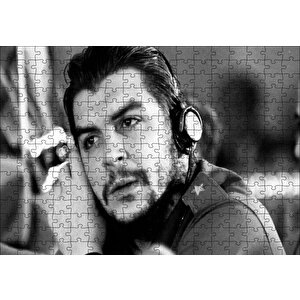 Che Guevara Kulaklıklı Puzzle Yapboz Mdf Ahşap 255 Parça
