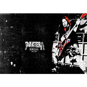 Pantera Solist Dimebag Darrell Puzzle Yapboz Mdf Ahşap 500 Parça