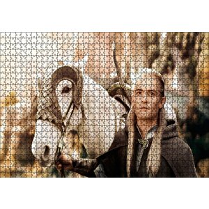 Yüzüklerin Efendisi Legolas Ve Beyaz Atı Puzzle Yapboz Mdf Ahşap 1000 Parça