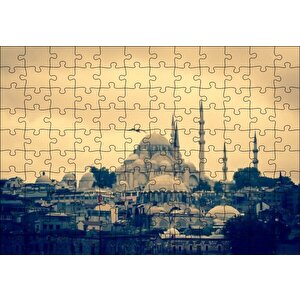 Süleymaniye Camii Puzzle Yapboz Mdf Ahşap 120 Parça