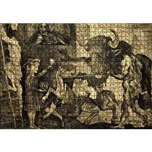 Minotauromachy, 1935 By Pablo Picasso Puzzle Yapboz Mdf Ahşap 1000 Parça