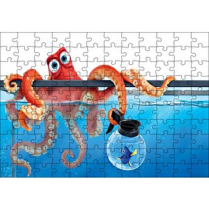 Finding Dory Ahtapot Puzzle Yapboz Mdf Ahşap 120 Parça