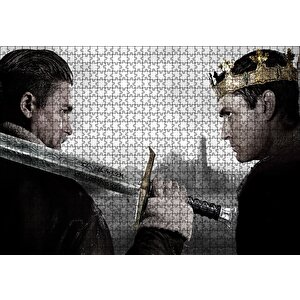 King Arthur Charlie Hunnam Ve Jude Law Puzzle Yapboz Mdf Ahşap 1000 Parça