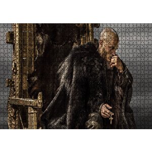 Vikingler Taht Travis Fimmel Puzzle Yapboz Mdf Ahşap 1000 Parça