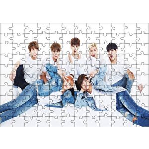 Bts Kore Pop Kot Şıklığı Puzzle Yapboz Mdf Ahşap 120 Parça