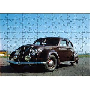 Volvo Pv36 Carioca Kahverengi Modeli Puzzle Yapboz Mdf Ahşap 120 Parça