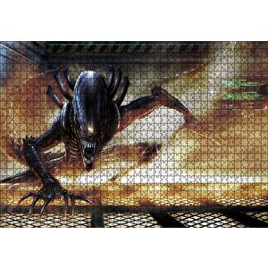 Alien Xenomorph Puzzle Yapboz Mdf Ahşap 1000 Parça