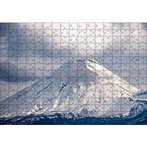 Karlı Görkemli Zirve Puzzle Yapboz Mdf Ahşap 255 Parça