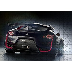 Elektrikli Siyah Citroen Survolt Arka Görünüş Puzzle Yapboz Mdf Ahşap 255 Parça