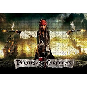 Karayip Korsanları Jack Sparrow Film Puzzle Yapboz Mdf Ahşap 500 Parça