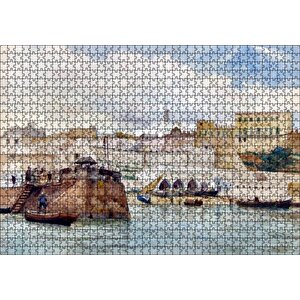 Fas Tanca Limanı Tablo 1894 Puzzle Yapboz Mdf Ahşap 1000 Parça