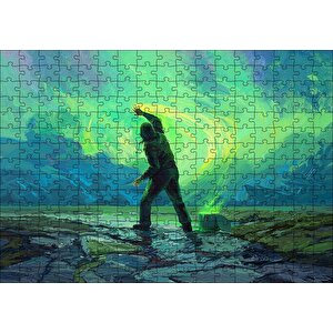 Cakapuzzle  Gökyüzünü Boyayan Adam Puzzle Yapboz Mdf Ahşap